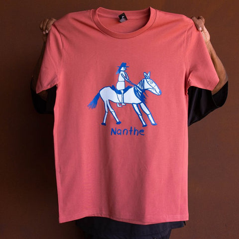 Nanthe Horse T-shirt By Tangentyere Artists