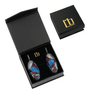 Dandle Drop Pauline Emu Dreaming Statement Xxl Blue Oval Earrings Sd274