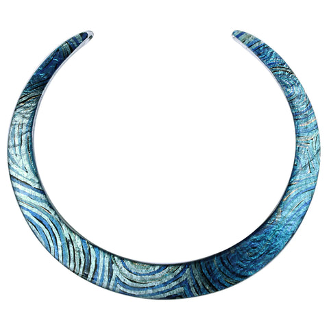 Pauline Gallagher Mina Blue Adjustable Fitted Necklace - Sd057 Small