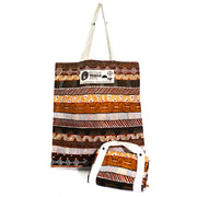Better World Arts Digital Foldable Cotton Bag 34.5 X 41cm Featuring Jilamara Design By Josette Papajua