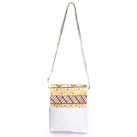 Better World Arts Embroidered Shoulder Bag Featuring Jilamara Design By Josette Papajua