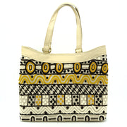 Better World Arts Os Embroidered Hand Bag Featuring Jilamara Design By Josette Papajua