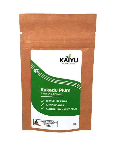 The Kakadu Plums for this freeze-dried Kakadu Plum powder comes from Northern Territory Indigenous communities and Indigenous growers/wild harvesters.
