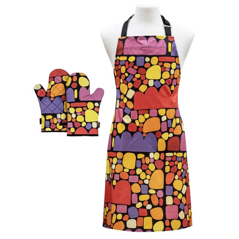 Puli Puli Apron and 2 Oven Mitt Gift Set