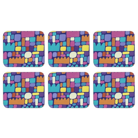 Puli Puli Coaster 6 Pack (Purple)