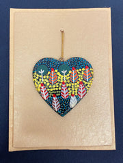 Bush Medicine Plants by Rosie Ngwarrin Ross Heart Gift Card