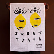 Sweet Tjala Tea Towel By Tangentyere Artists