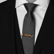 Tess Orange Elegant Tie-clip - Sd191