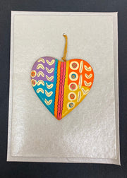 Bush Medicine Plants by Rosie Ngwarrin Ross Heart Gift Card