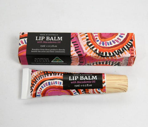 Macadamia Oil Lip Balm Featuring Art By Murdie Nampijinpa Morris