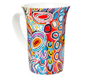 Alperstein Designs V Shape Mug Featuring Art By Judy Watson Blue
