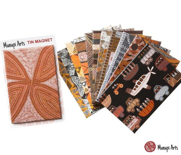 Tin Magnets Featuring Art From Warlukurlangu Artists