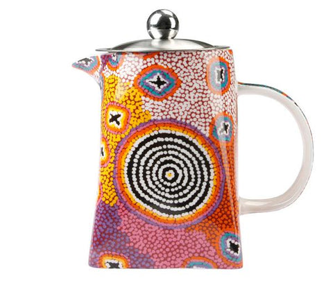Teapot Featuring A Design By Ruth Stewart