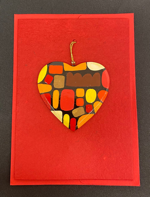 Bush Medicine Plants by Rosie Ngwarrin Ross Heart Gift Card